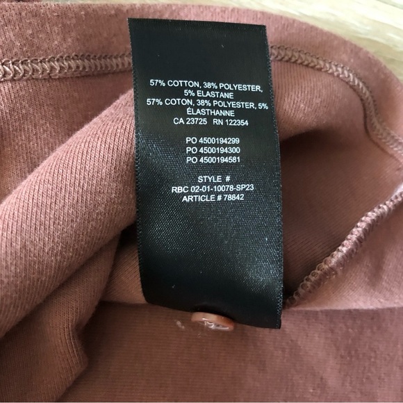 Aritzia Sunday Best Audio Top Cropped Polo Shirt in Epicurean Brown Size M - Picture 8 of 11